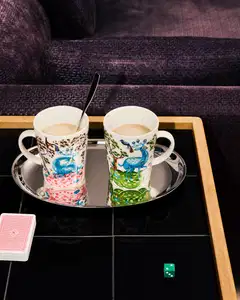 Iittala Satumetsä keväänvihreä-taivaansininen 0,4L muki - 5