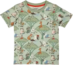 Muumi lasten t-paita Lomapäivä 592098 - Vaaleanvihreä - 1