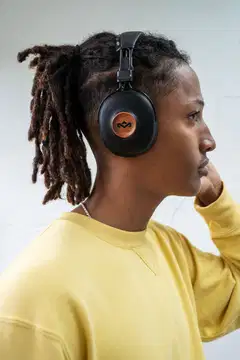House of Marley langattomat sankakuulokkeet Positive Vibration Frequency, musta/puu - 6