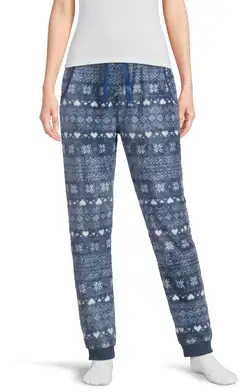 Actuelle naisten fleecehousut 212A382633 - Vintage indigo - 1