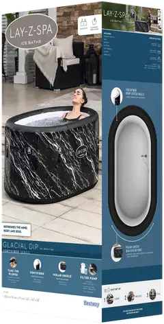 Lay-Z-Spa Glacial Dip -Kylmäallas Musta - 3