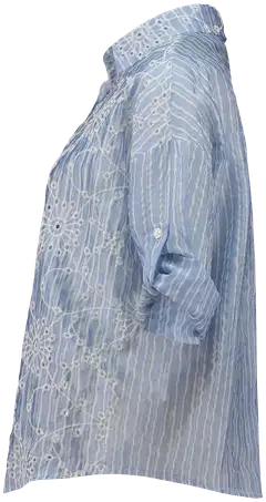 Hailys naisten paitis Ka44ta - blue stripe flower - 2