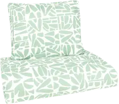 House pussilakanasetti Lehtiruutu 8970 150 x 210 +55 x 65 cm vihreä - 1