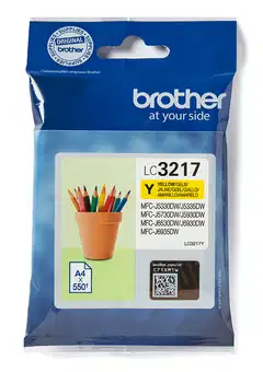 Brother mustekasetti LC3217Y keltainen - 1