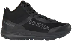 Viking miesten ulkoilukenkä Stride Mid Gore-Tex - BLACK - 1