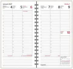 Agenda, svenskspråkig, silver - 2