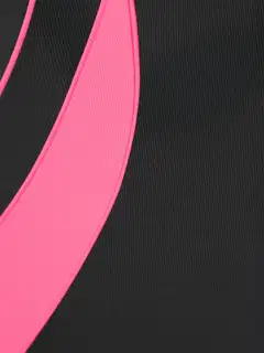 Actuelle naisten sporttinen uimapuku 215A012523 - Black with Pink - 5