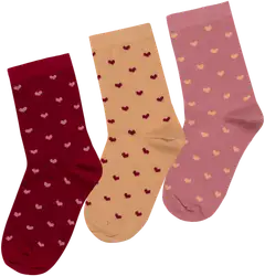 House lasten sukat sydän 234H362531 3-pack - Wine red/pink - 1