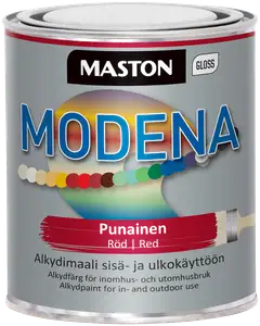 Maston maali Modena punainen 1 l - 1