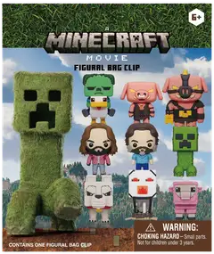 Monogram keräilyhahmo Minecraft Movie Bag Clip, Series 1 - 1
