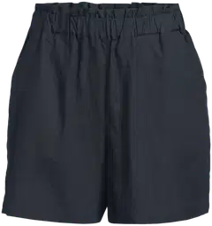 TEX naisten pellavasekoiteshortsit I282992 - BLACK 1 - 2