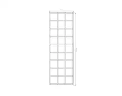 Köynnösritilä, vaalean harmaa, 60x180cm - 4