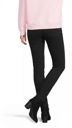 House naisten stretch-housut 222H262908 - black - 3