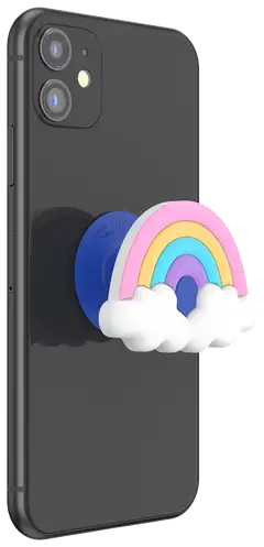 Popsockets puhelinpidike PopGrip Rainbow Fluff - 5