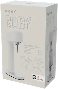 Mysoda Ruby 2 White Silver hiilihapotuslaite - 4