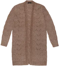 House naisten chenille-neuletakki 213H402507 - Warm taupe - 1