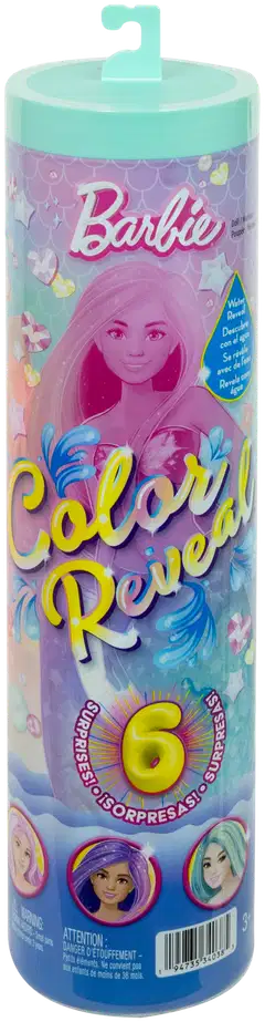 Barbie Color Reveal Mermaid treasure -nukke - 6