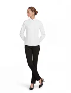 London Fog naisten kangaspaita Cece - Bright white - 4
