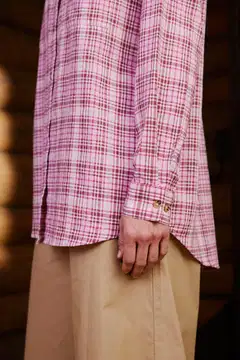 Reino&Aino naisten kauluspaita Aino - Check - 7