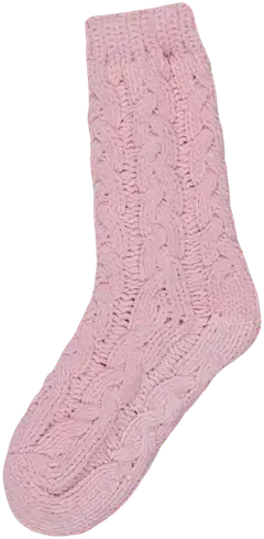 House naisten pehmeät palmikkosukat ABS 214H322530 - pink - 1