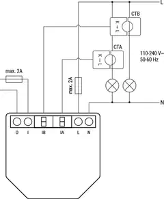 Shelly EM Gen4 - WiFi- ja Zigbee 1-vaiheinen energiamittari, 50 A - 6