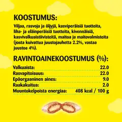 Dreamies sis. Juustoa - Kissanherkku pussissa - (60 g) - 2