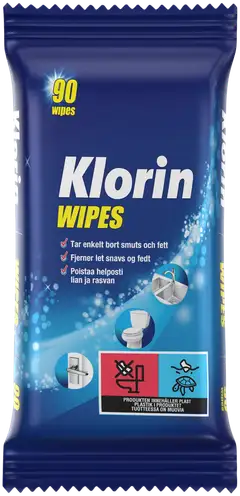 Klorin puhdistusliinat valkaisuaineella 90 kpl - 1