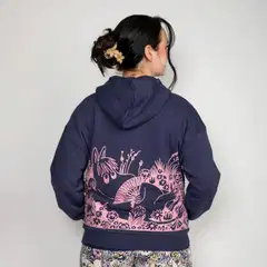 Muumi naisten huppari Senja Niiskuneiti 591502 - tummansininen - 6