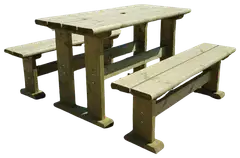 Tammiston Puu Ryhmä Saku 120cm kestopuu vihreä - 2