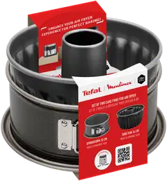 Tefal Easy Fry vuokasetti air fryereihin, irtopohjavuoka 18 cm ja kakkuvuoka 16 cm - 2
