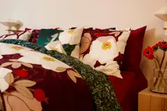 Finlayson satiini tyynyliina Rosa 50X60 luumu - 6