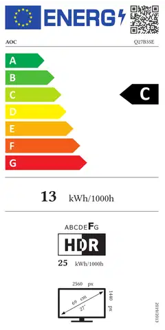 AOC näyttö Q27B35E AOC 27" QHD 100Hz HDMI - 3