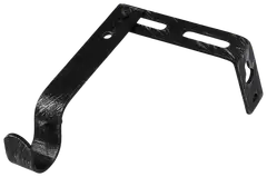 Ihanin verhotangon kannakkeet mustakulta 19mm 2kpl/pss - 3