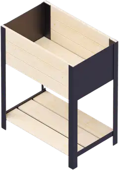 Upyard istutuslaatikko Modern korkea 58x36 - 1