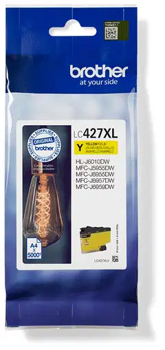 Brother mustepatruuna LC427XLY XL keltainen - 1