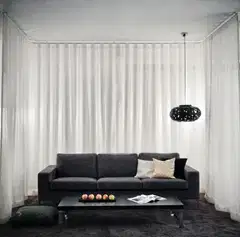 Kirsch Verhokisko setti Flexi 225 cm valkoinen - 3