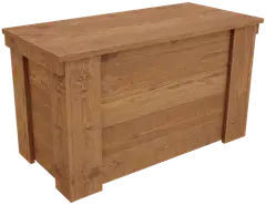 Piha-arkku, luonnon ruskea, 40x45x80cm - 1