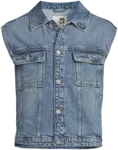 WKLY. miesten farkkuliivi 194W042605 - Mid-blue denim - 2