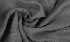 Ihanin pellavaverho 100% tummanharmaa 140 x 280 cm - 2