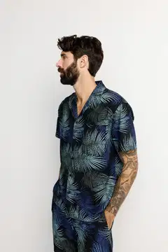 Finlayson miesten pellavapaita Palma - BLACK - 5