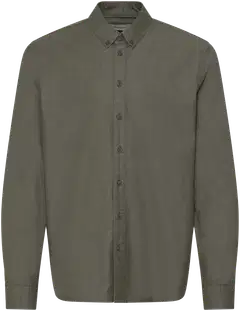 Blend, miesten kauluspaita 100 % puuvillaa. Button-down kaulus, tyylikäs ja mukava, ajaton malli, normaali mitoitus. - Deep Depths - 1