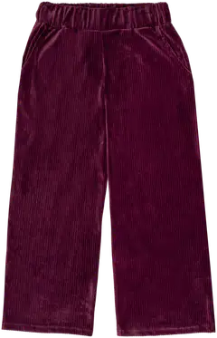 TEX naisten vakosamettihousut I997149 - burgundi - 1