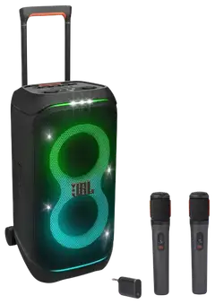 JBL Bluetooth kaiutin PartyBox 320 + 2kpl langaton mikrofoni - 1