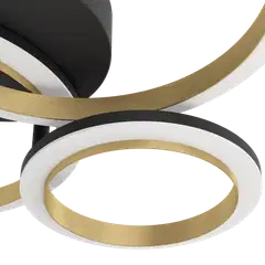 EGLO kattovalaisin Calliera LED 20W 49x44,5 cm musta/messinki - 3