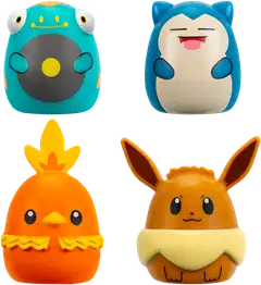 Squishalongs Pokemon 4 Pk Eevee/snorlax - 9