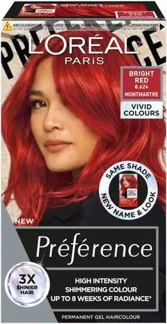 L'Oréal Paris Préférence Vivid Colours Bright Red intensiivinen kestoväri 1kpl - 2