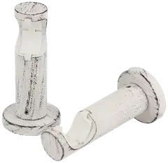 Ihanin verhotangon click-kannakkeet valkokulta 28mm 2kpl/pss - 1