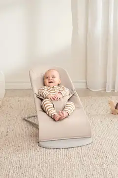 BabyBjörn sitteri bliss - kudottu mélange, vaalea beige - 2