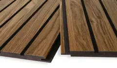 Maler Louvre uritettu rimasisustuspaneeli MDF 12x195x2500 ympäripontattu melamiini Aito tunne pähkinä 1,46m2 - 1