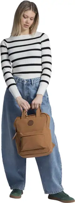 WKLY. naisten raidallinen ribbineulepusero 213W280252 - off white/black - 12